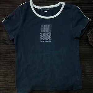 Burberry Black T-Shirt with Logo
